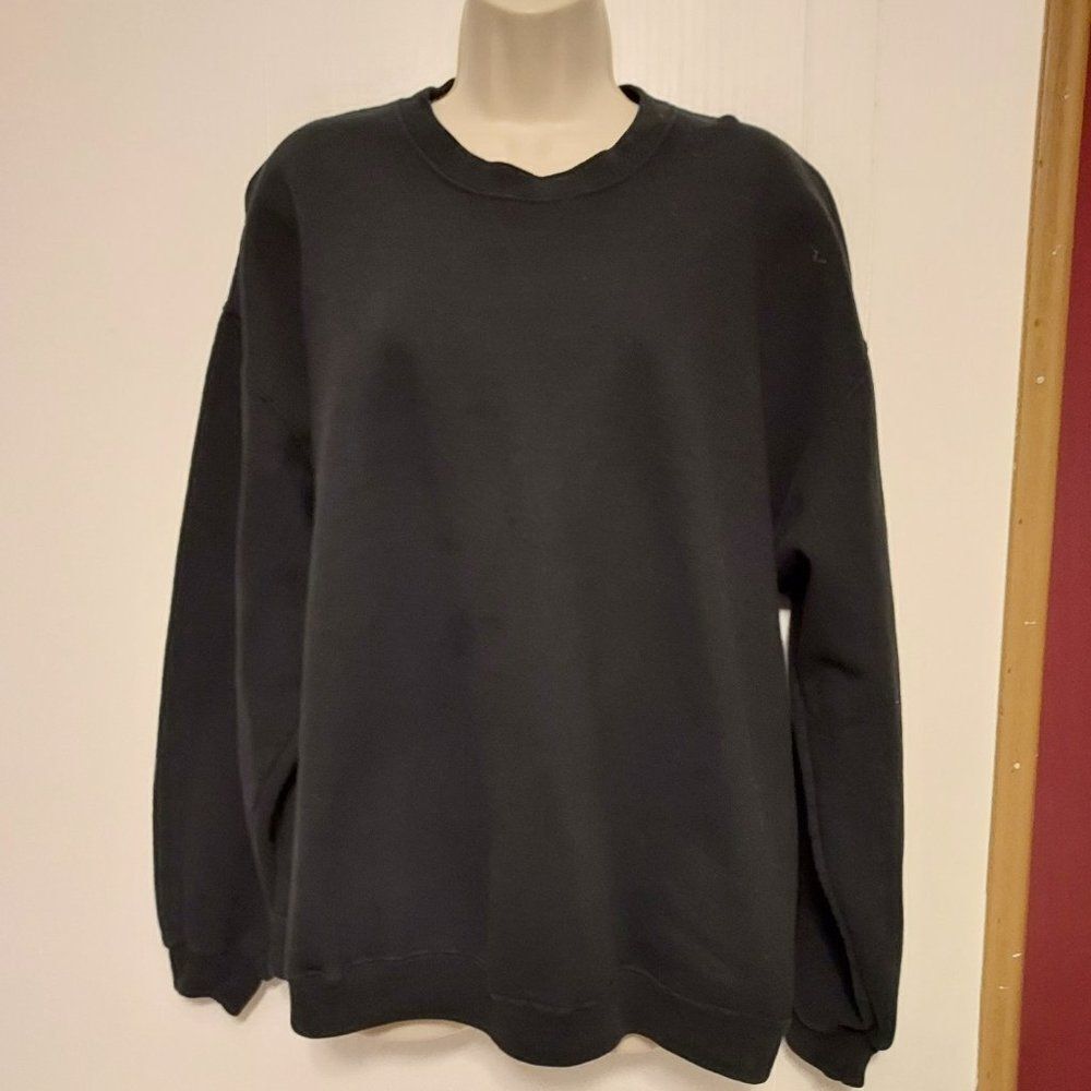 - JERZEES XL Black pit to pit 23  length 26 VGC